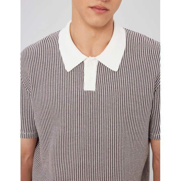 Polo tricot Marron foncée