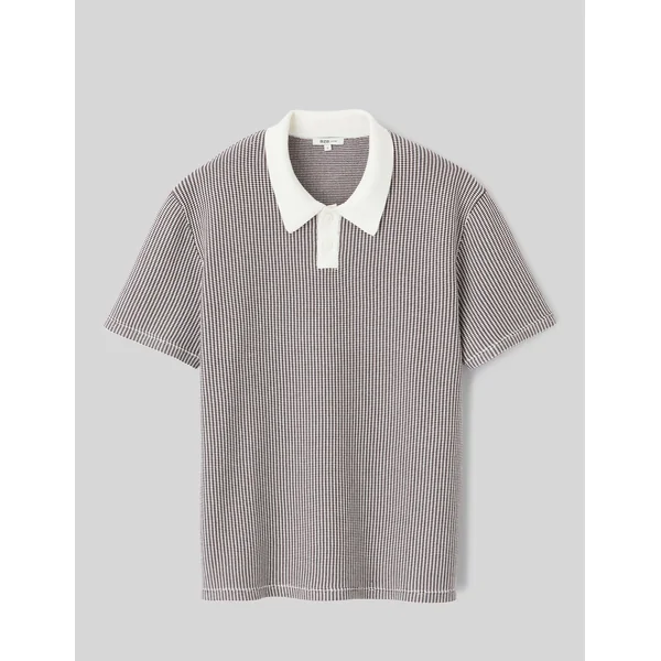 Polo tricot Marron foncée