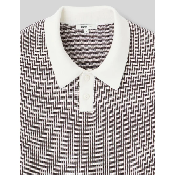 Polo tricot Marron foncée
