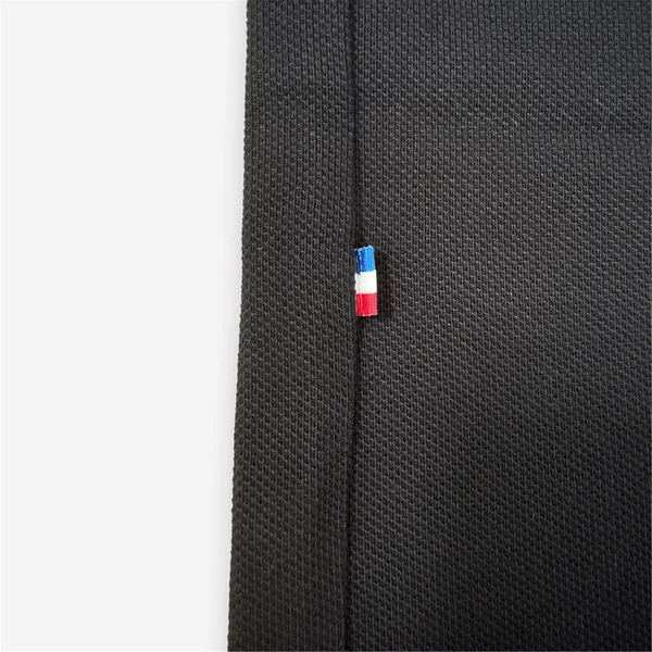 POLO UNISEXE PIQUE MADE IN FRANCE NOIR