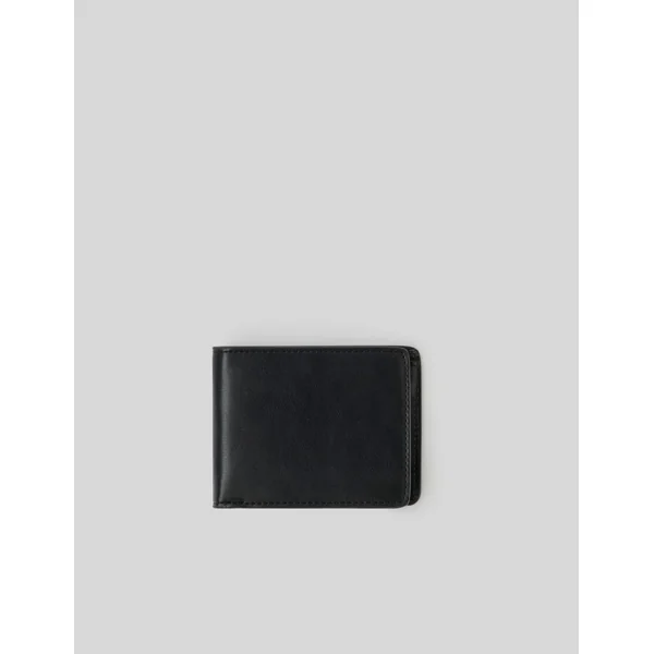 Portefeuille en tissu enduit Noir