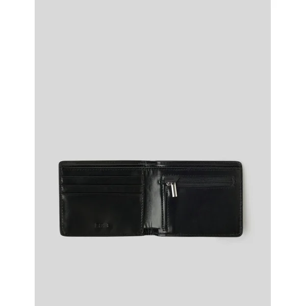 Portefeuille en tissu enduit Noir