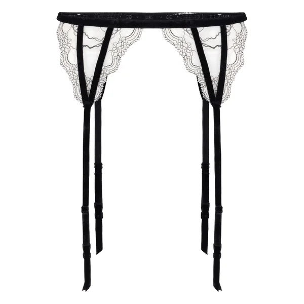 Porte-jarretelles Agnes - Blanc