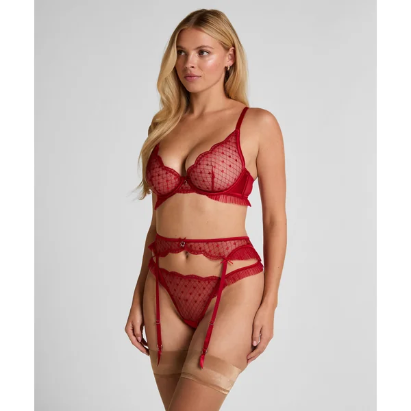 Porte-jarretelles Cordelie - Rouge