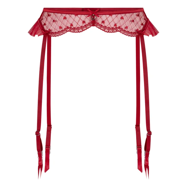Porte-jarretelles Cordelie - Rouge