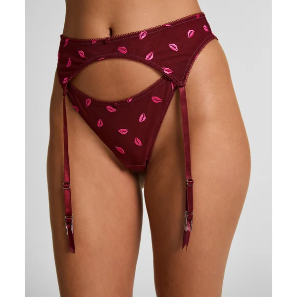 Porte-jarretelles Frida - Rouge