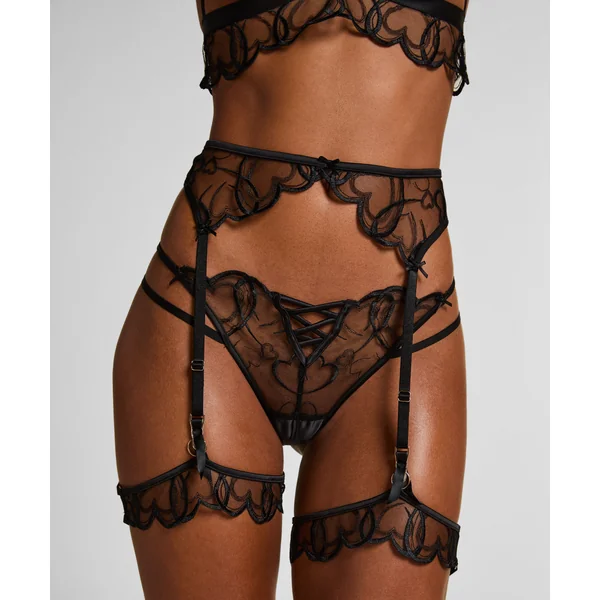 Porte-jarretelles Olivia - Noir