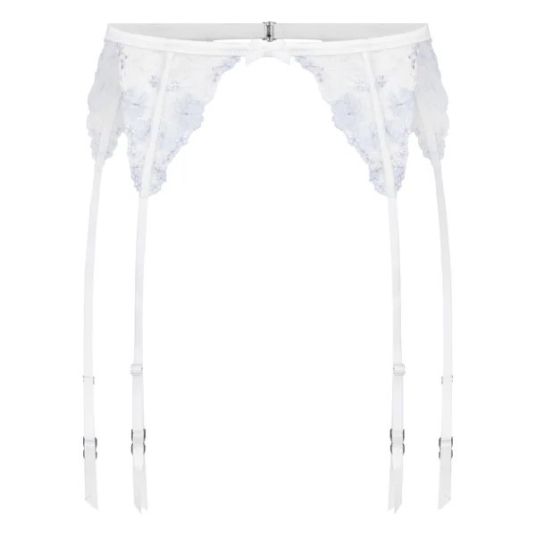 Porte-jarretelles Peonie - Blanc
