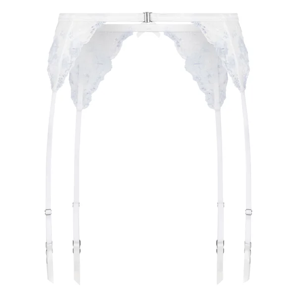 Porte-jarretelles Peonie - Blanc