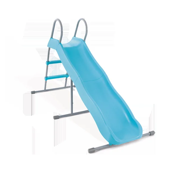 Portique-balançoire couleurs 5 agrès avec toboggan