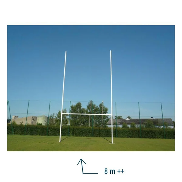 Poteaux de rugby Metaluplast - Paire Alu 8M