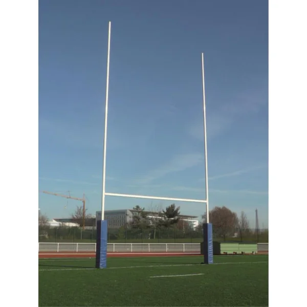 Poteaux de rugby Metaluplast - Paire Alu 8M Charnieres