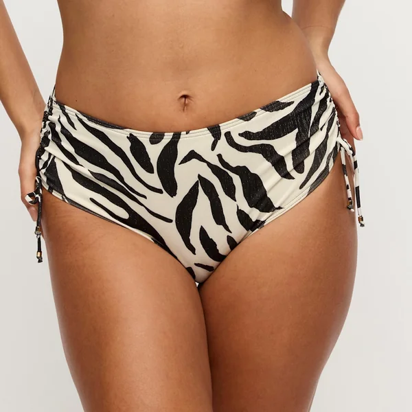 PrimaDonna Swim - Culotte de bikini taille haute avec cordons sur les côtés Sauvage Shine Small Dalice