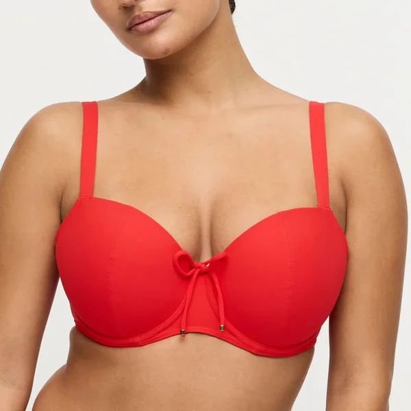 PrimaDonna Swim - Haut de bikini balconnet rembourré avec cerceau 32 (70) F Fiesta Red Aswan