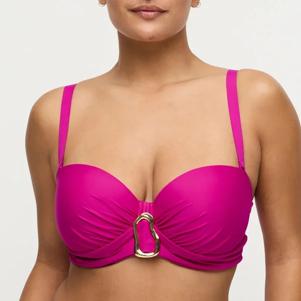 PrimaDonna Swim - Haut de bikini rembourré strapless 36 (80) C Fushia Uvita