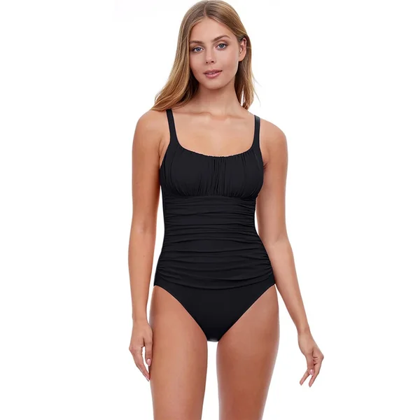 Profile by Gottex - Maillot de bain une pièce plissé rembourré Noir 10 Tutti Frutti
