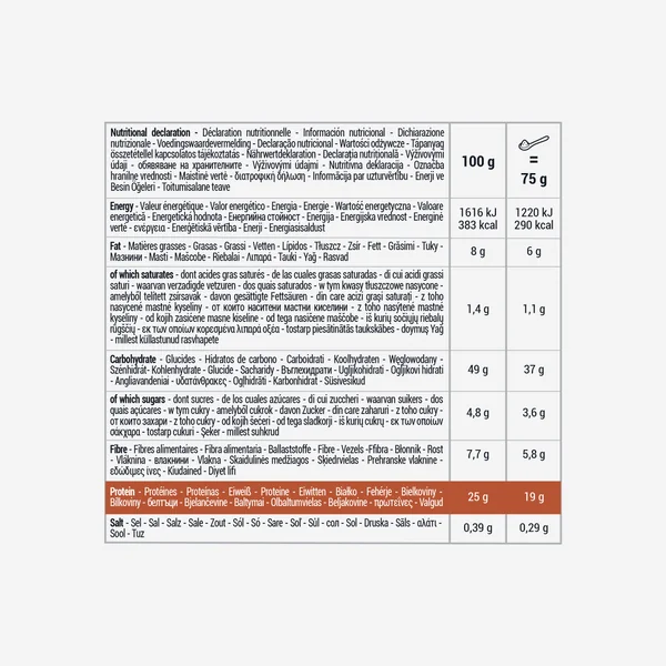 Préparation pour porridge protéiné noisette 600g