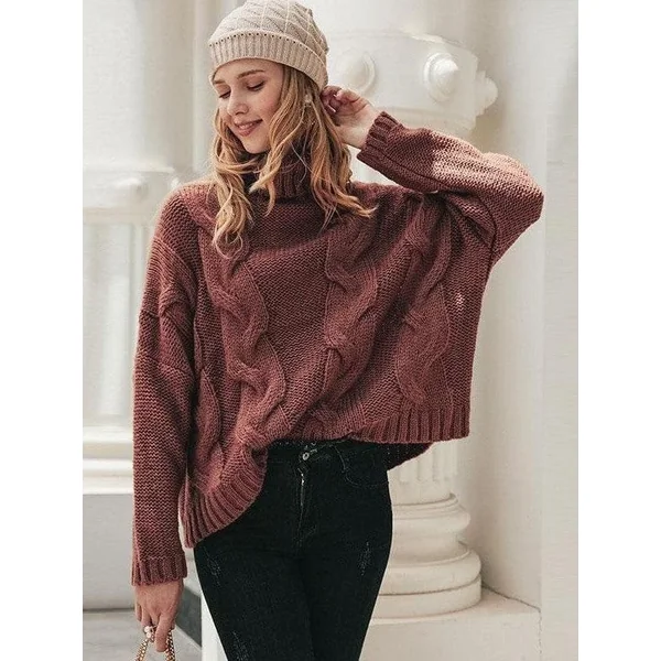 Pull Bohème Col Roulé