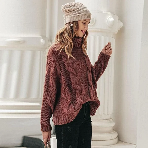 Pull Bohème Col Roulé