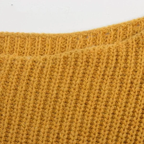 Pull Bohème Rayure Jaune et Blanche