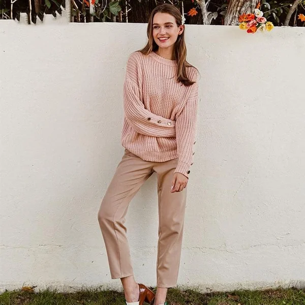 Pull Bohème Rose Chic