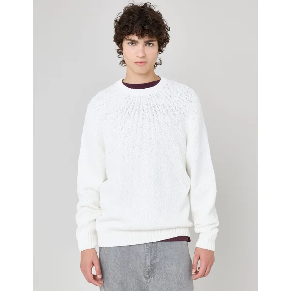 Pull bouclette Blanc écru