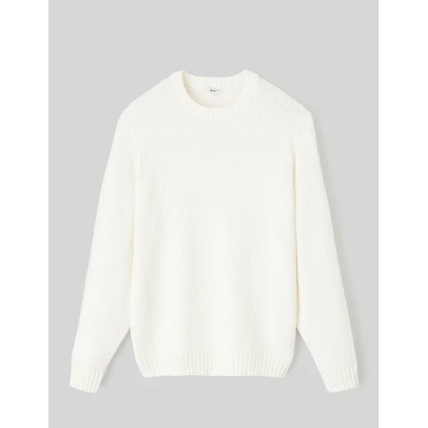 Pull bouclette Blanc écru