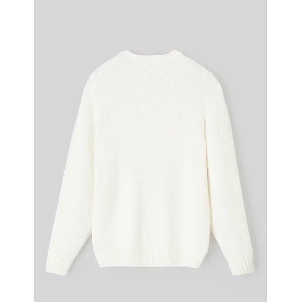 Pull bouclette Blanc écru
