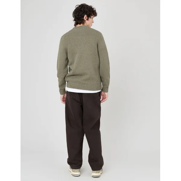 Pull bouclette Vert Kaki