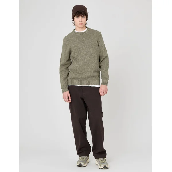 Pull bouclette Vert Kaki