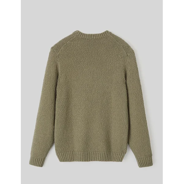 Pull bouclette Vert Kaki