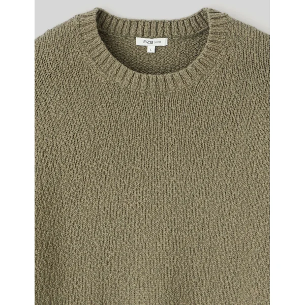 Pull bouclette Vert Kaki