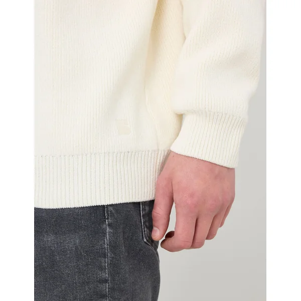 Pull chenille col rond Naturel