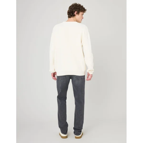 Pull chenille col rond Naturel