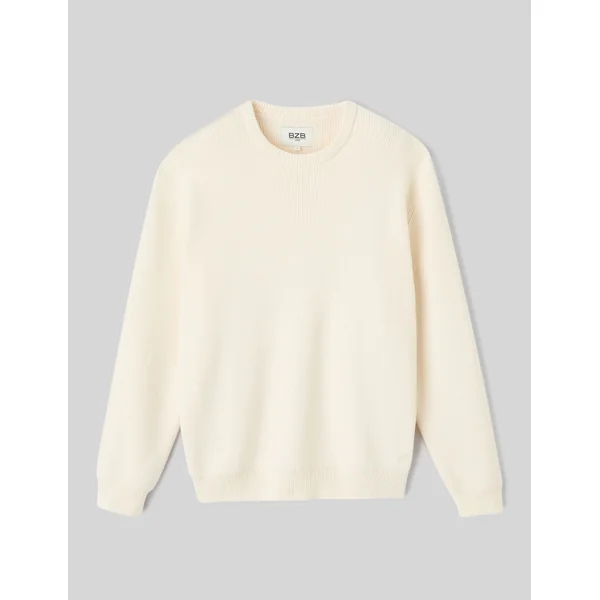 Pull chenille col rond Naturel