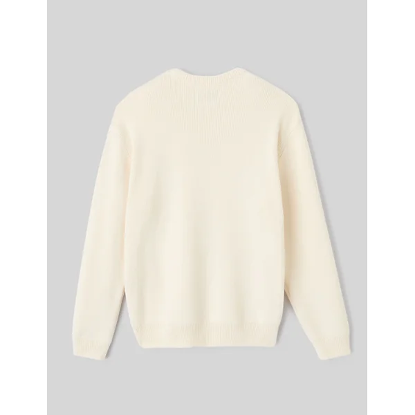 Pull chenille col rond Naturel