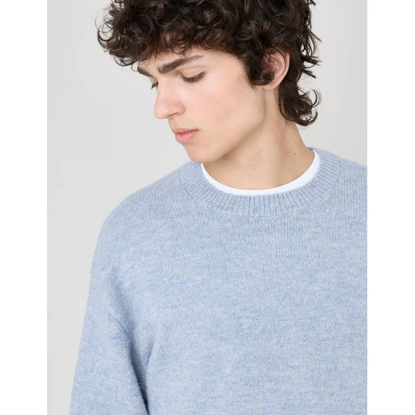 Pull chiné Bleu moyen
