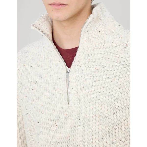 Pull col montant Naturel