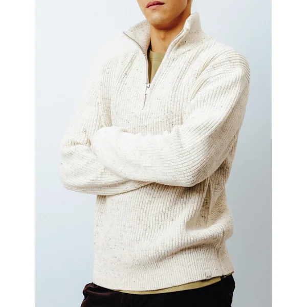 Pull col montant Naturel