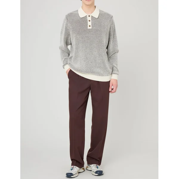 Pull col polo Multicolore