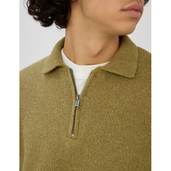 Pull col polo Vert clair
