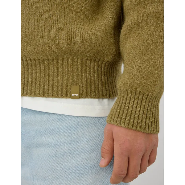 Pull col polo Vert clair