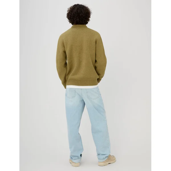 Pull col polo Vert clair