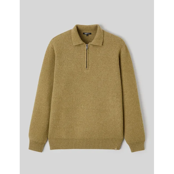Pull col polo Vert clair