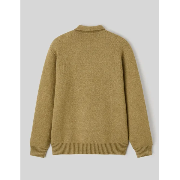 Pull col polo Vert clair