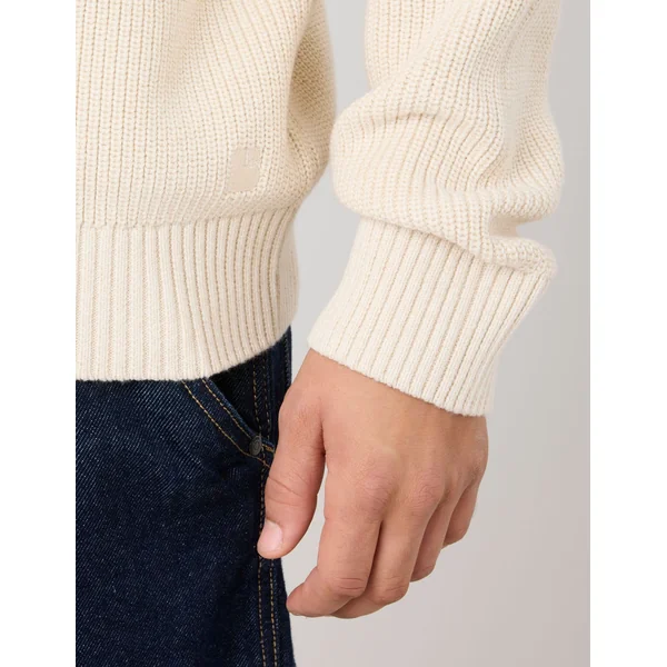 Pull col rond Blanc cassé