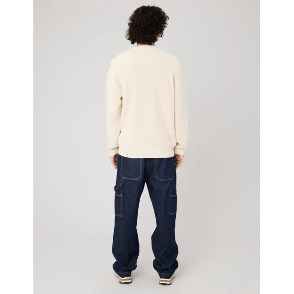 Pull col rond Blanc cassé