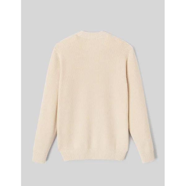 Pull col rond Blanc cassé