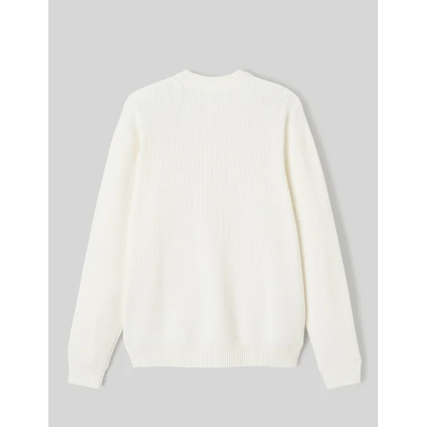 Pull col rond Blanc écru
