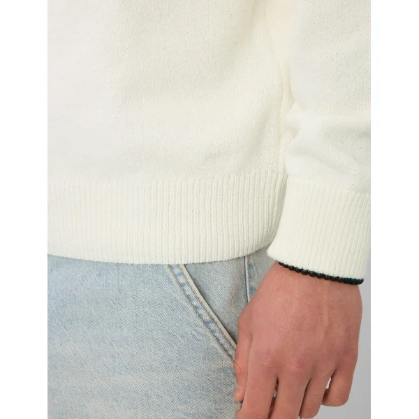 Pull col rond Blanc écru